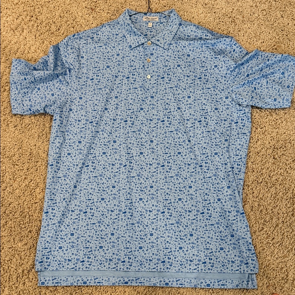 Peter Millar Light Blue Summer Comfort Polo Shirt
